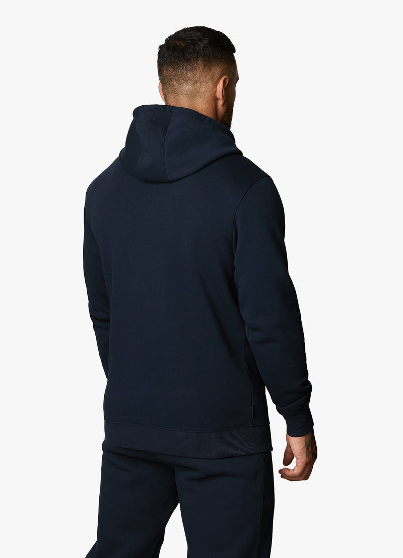 Gym King Fundamental Fleece Hood - Navy