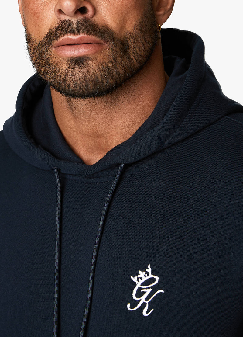 Gym King Fundamental Fleece Hood - Navy