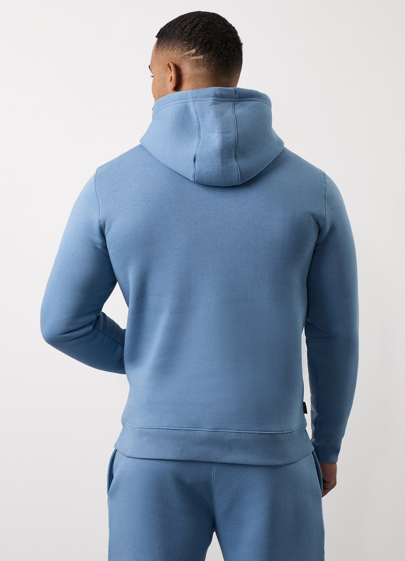 Gym King Fundamental Fleece Hood - Blue Shadow