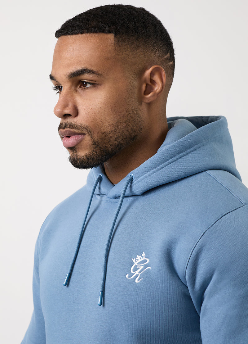 Gym King Fundamental Fleece Hood - Blue Shadow