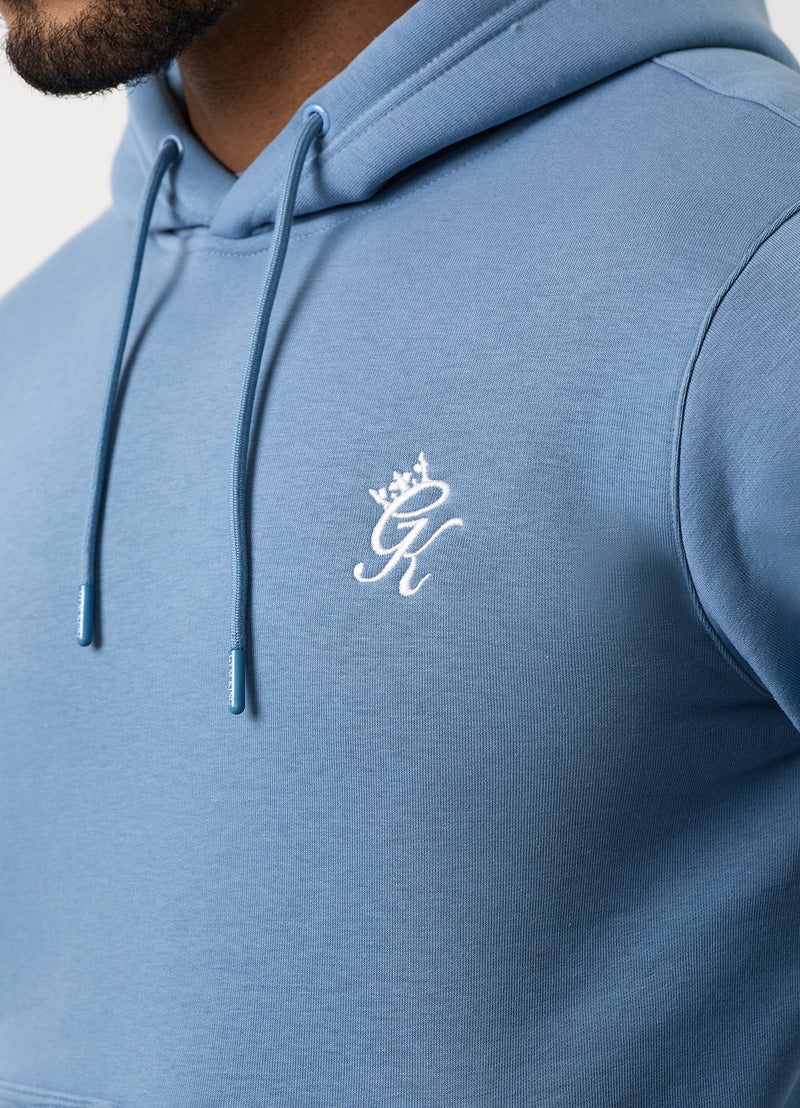 Gym King Fundamental Fleece Hood - Blue Shadow