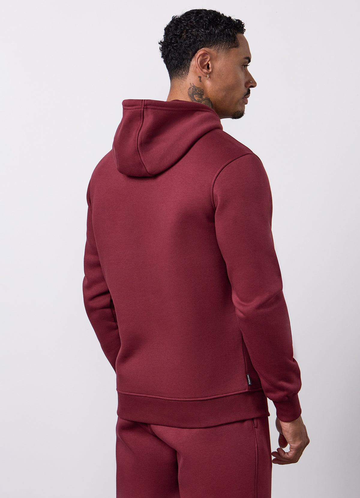 Gym King Fundamental Fleece Hoodie - Claret