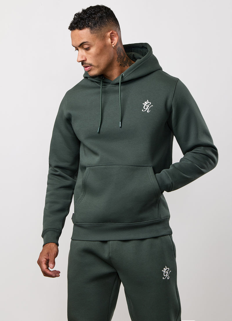 Gym King Fundamental Hood Tracksuit - Forest Green