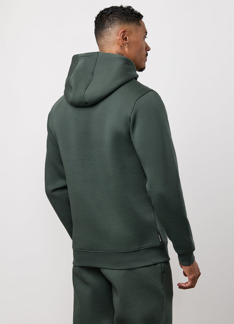 Gym King Fundamental Fleece Hood - Forest Green
