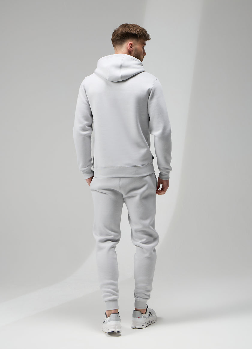 Gym King Fundamental Fleece Tracksuit - Light Grey