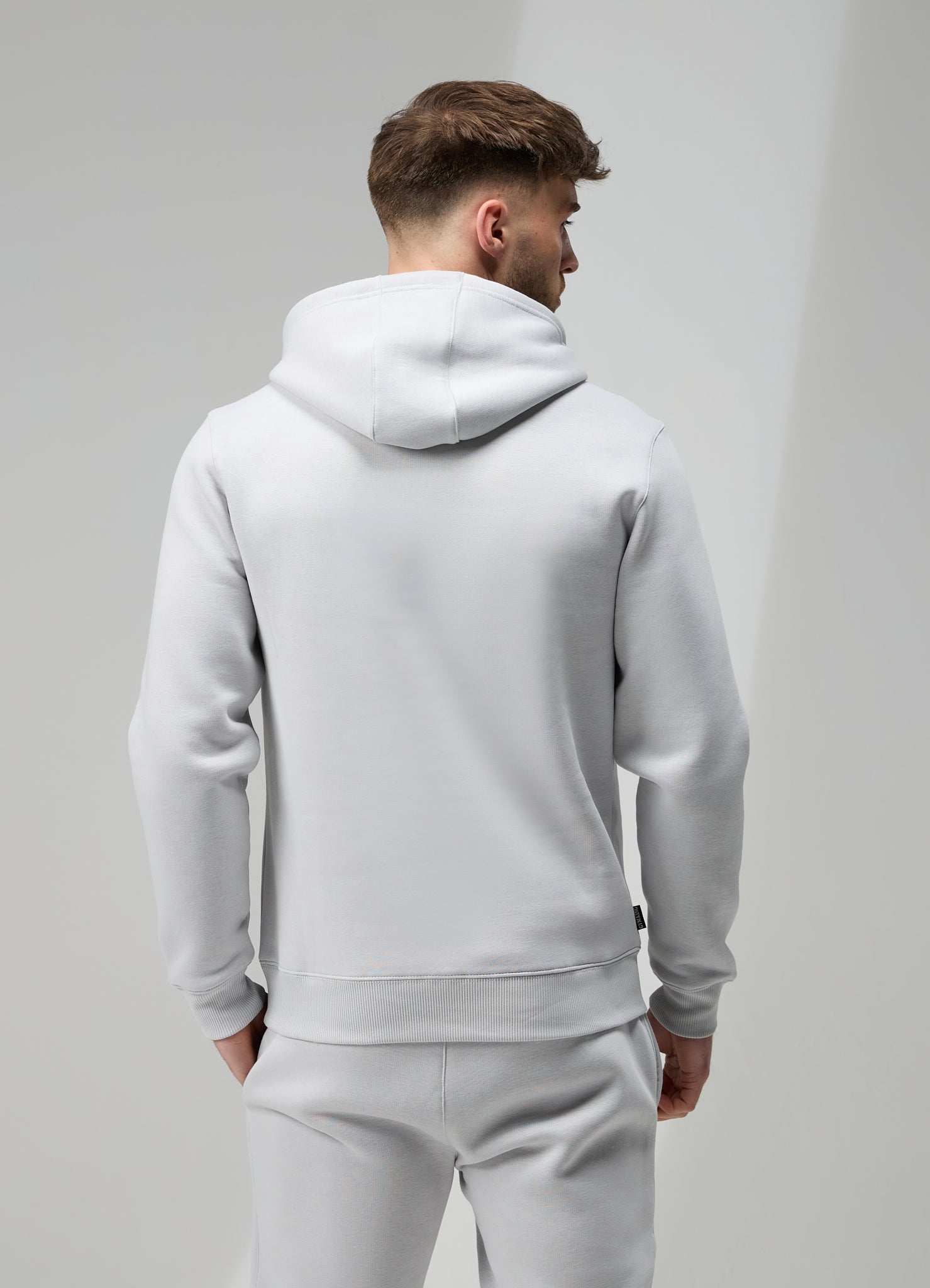 Gym King Fundamental Fleece Hood - Light Grey