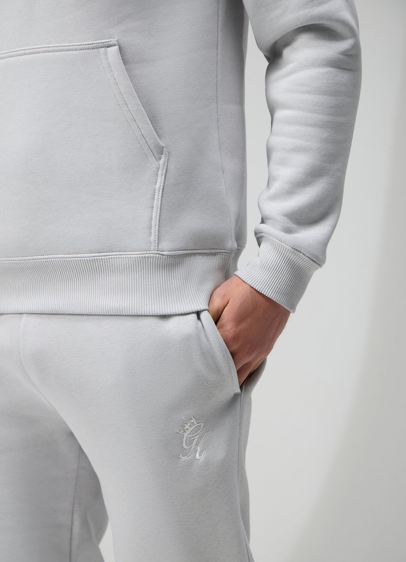 Gym King Fundamental Fleece Tracksuit - Light Grey