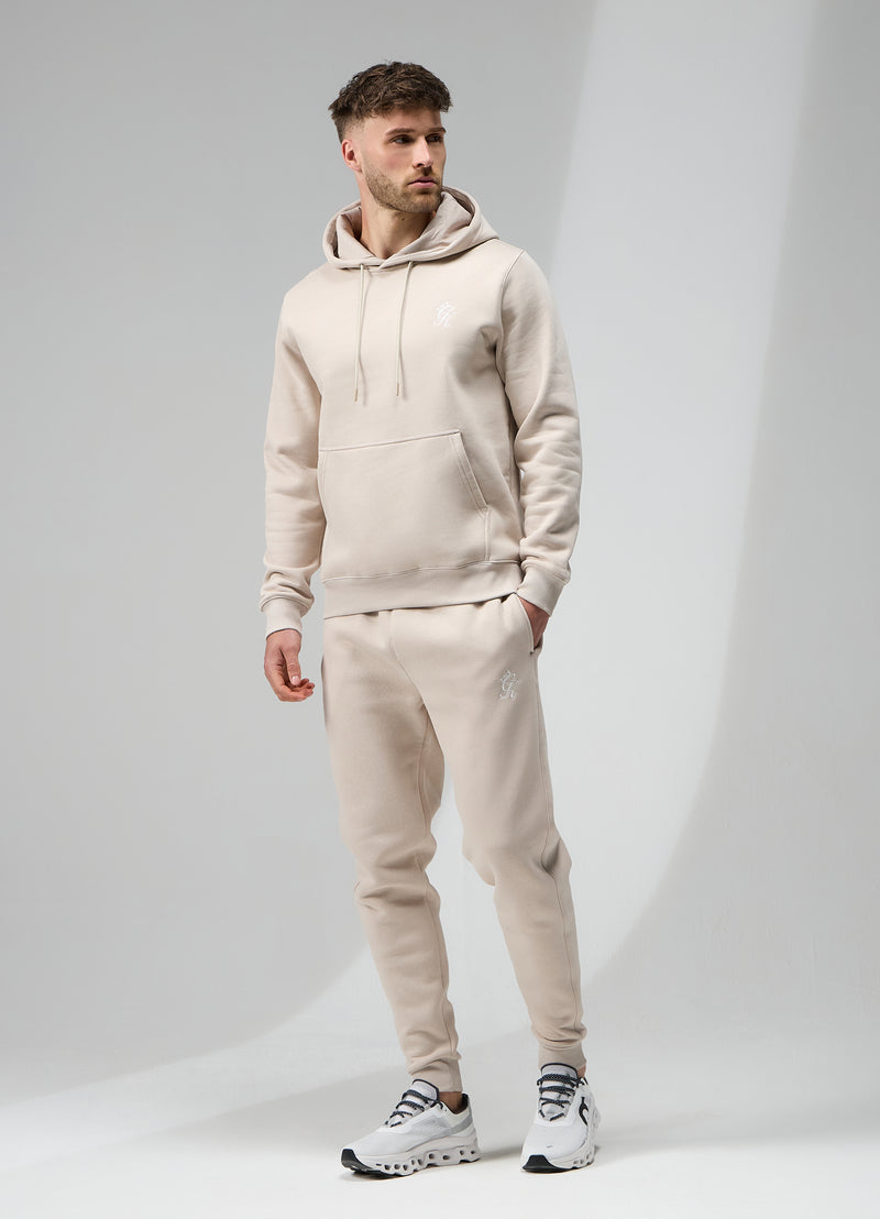 Gym King Fundamental Fleece Tracksuit - Light Stone