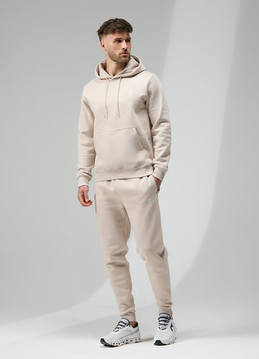 Gym King Fundamental Fleece Tracksuit - Light Stone