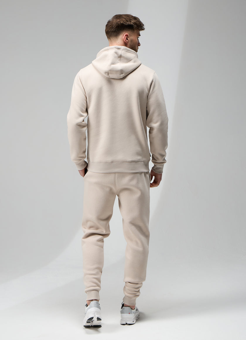 Gym King Fundamental Fleece Tracksuit - Light Stone