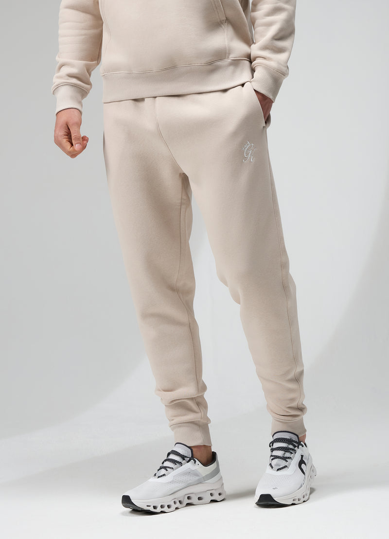 Gym King Fundamental Fleece Tracksuit - Light Stone