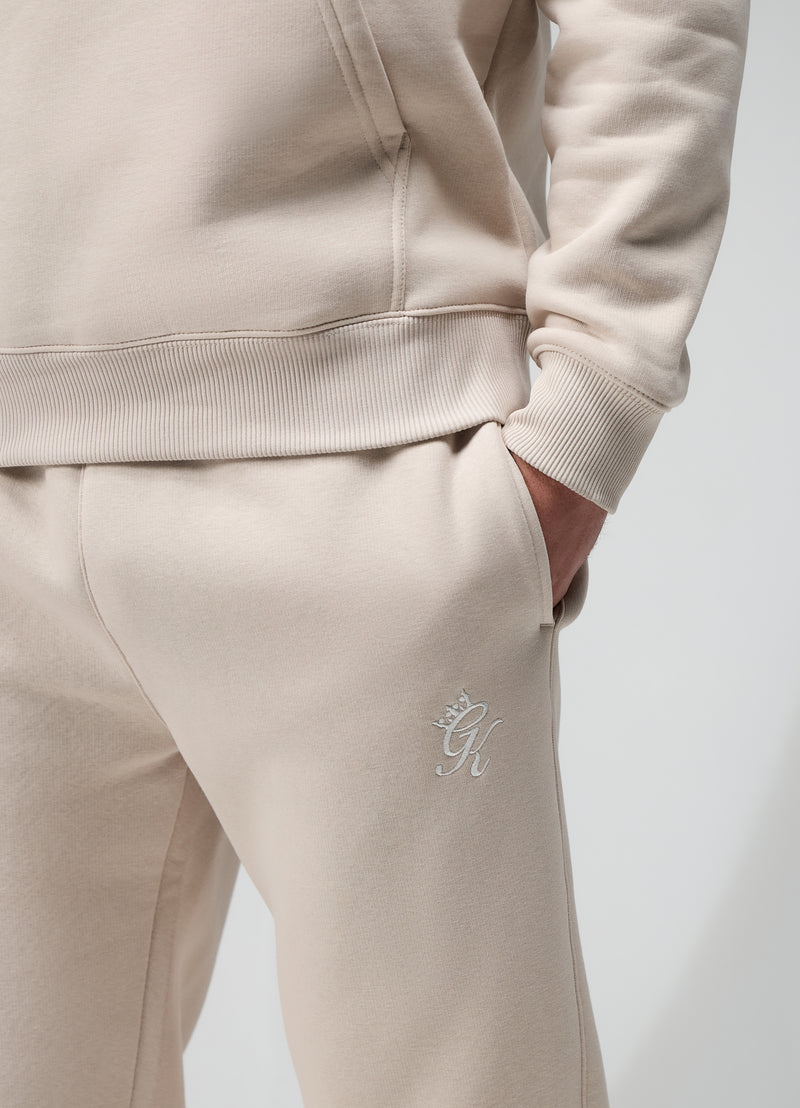Gym King Fundamental Fleece Tracksuit - Light Stone
