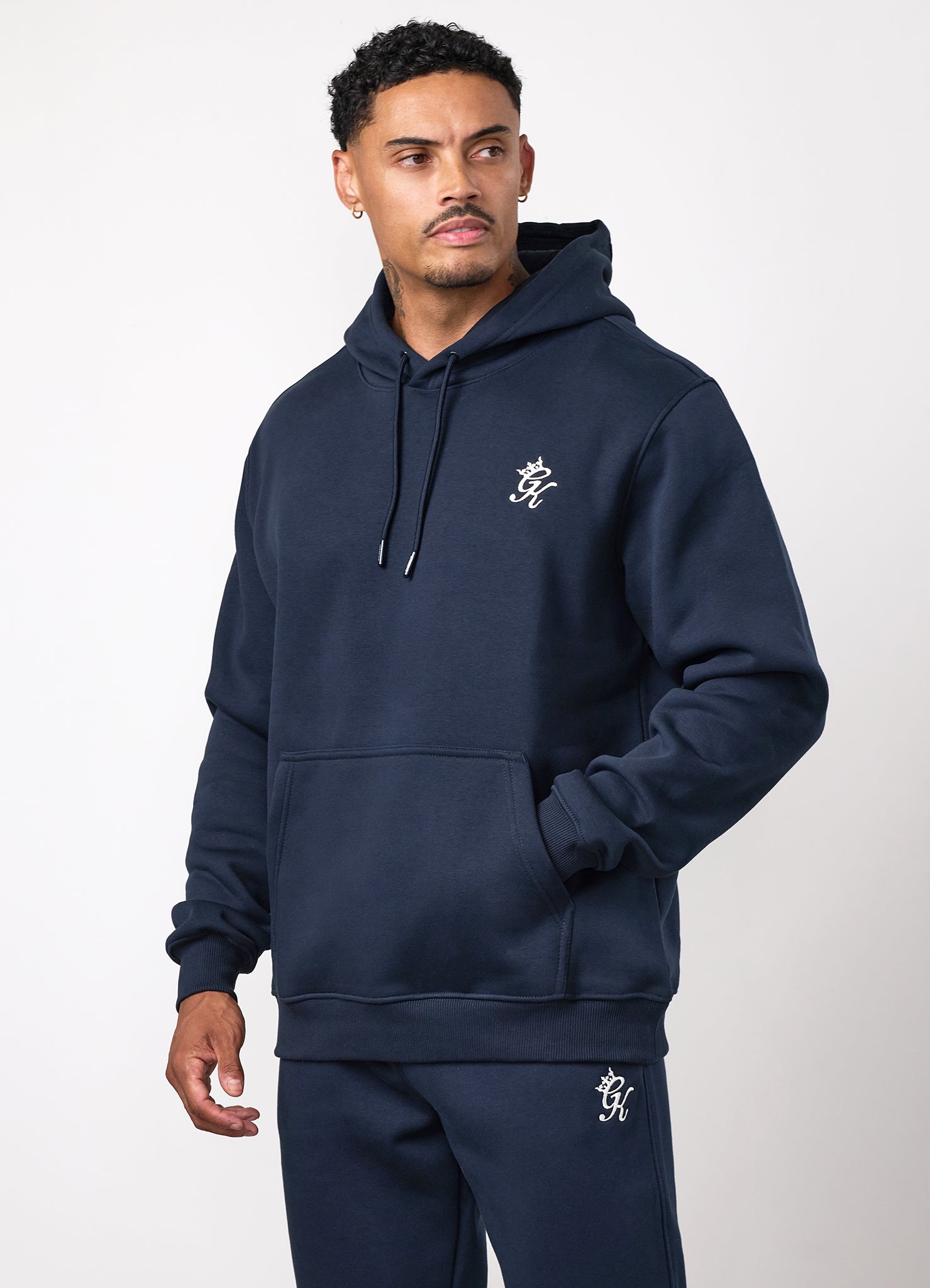 Gym King Fundamental Fleece Hoodie - Navy