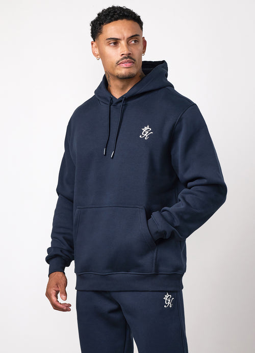 Gym King Fundamental Fleece Hoodie - Navy