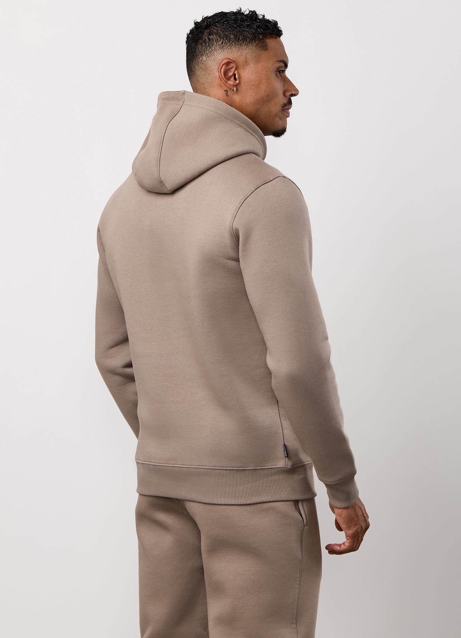 Gym King Fundamental Fleece Hood - Truffle
