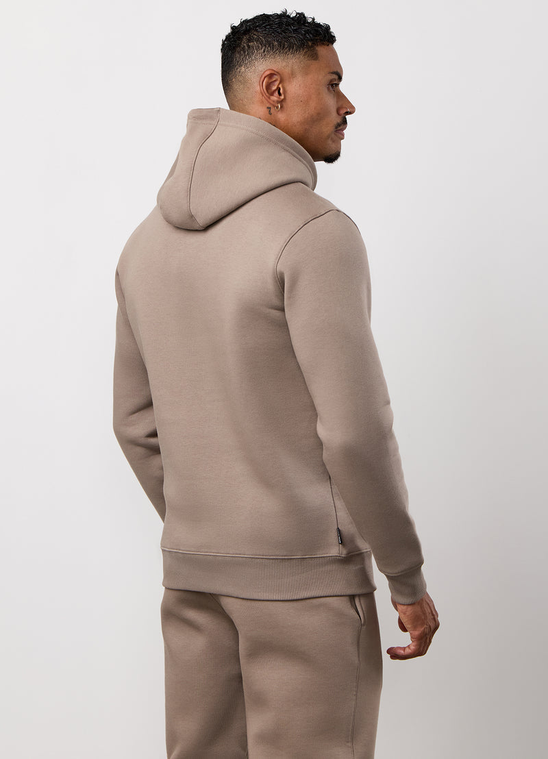 Gym King Fundamental Hood Tracksuit - Truffle