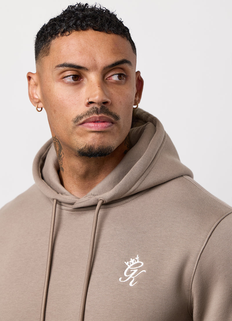 Gym King Fundamental Fleece Hood - Truffle