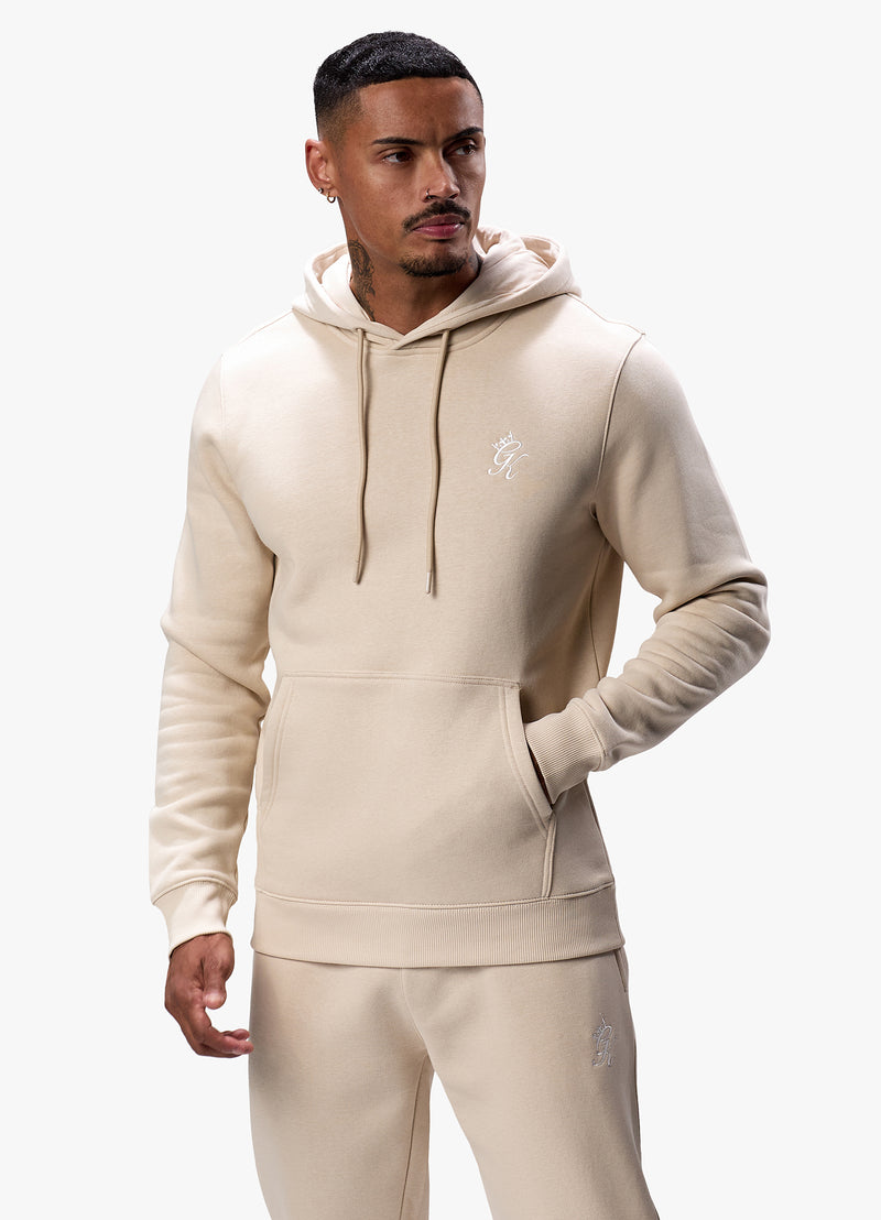 Gym King Fundamental Fleece Hood - Light Sand