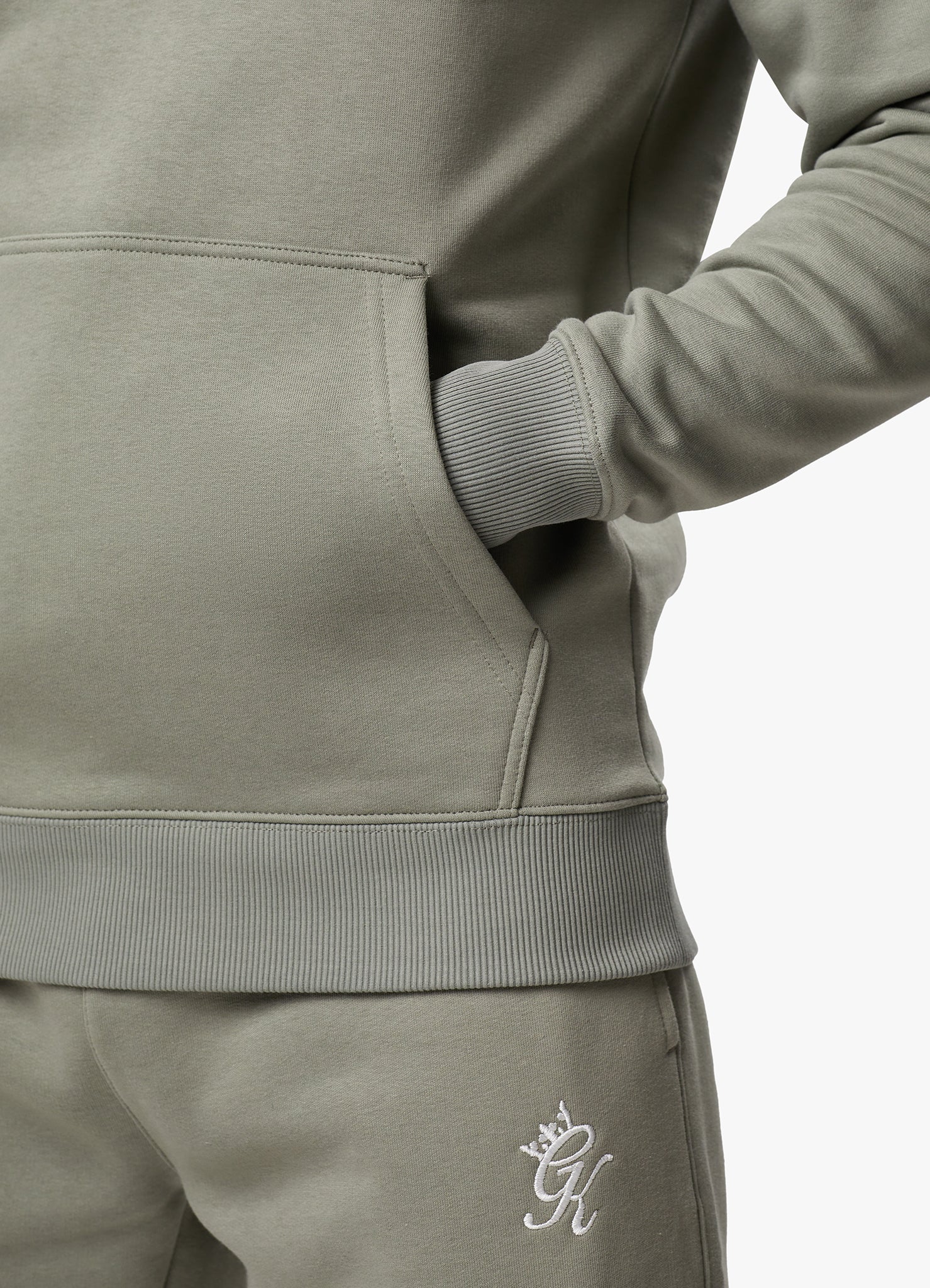 Gym King Fundamental Fleece Hood - Soft Khaki