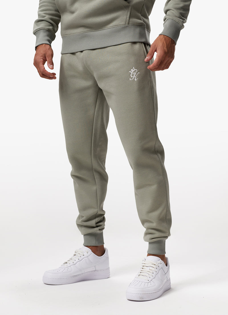 Gym King Grey Fleece Joggers Mens Gym King Grey Bottoms