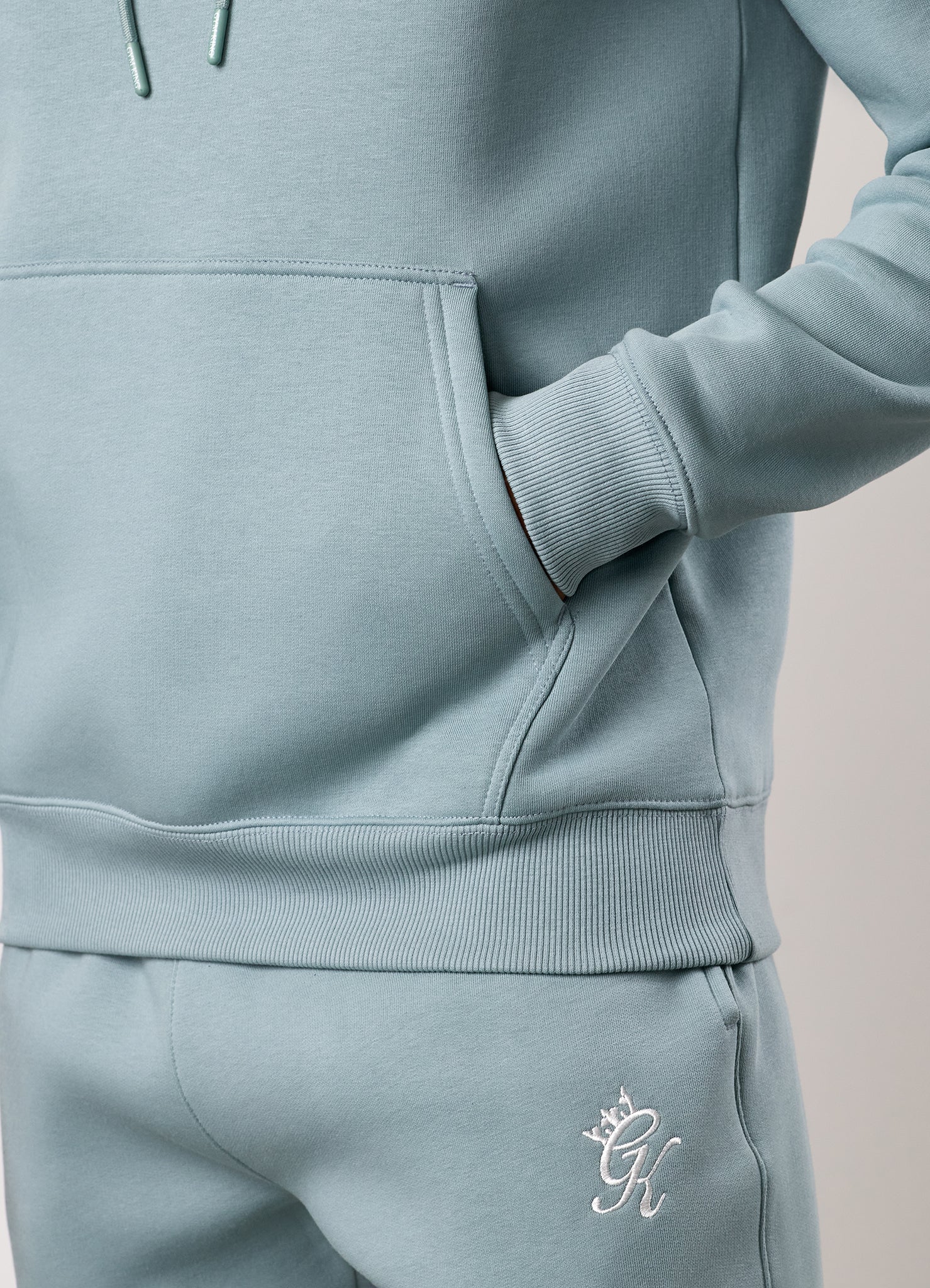 Gym King Fundamental Fleece Hood - Smoke