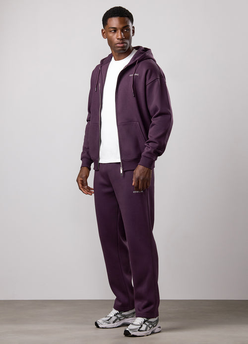 Gym King Fundamental Fleece Linear Full Zip Hoodie Tracksuit