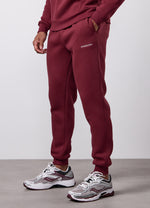 Gym King Fundamental Fleece Linear Jogger - Claret thumbnail