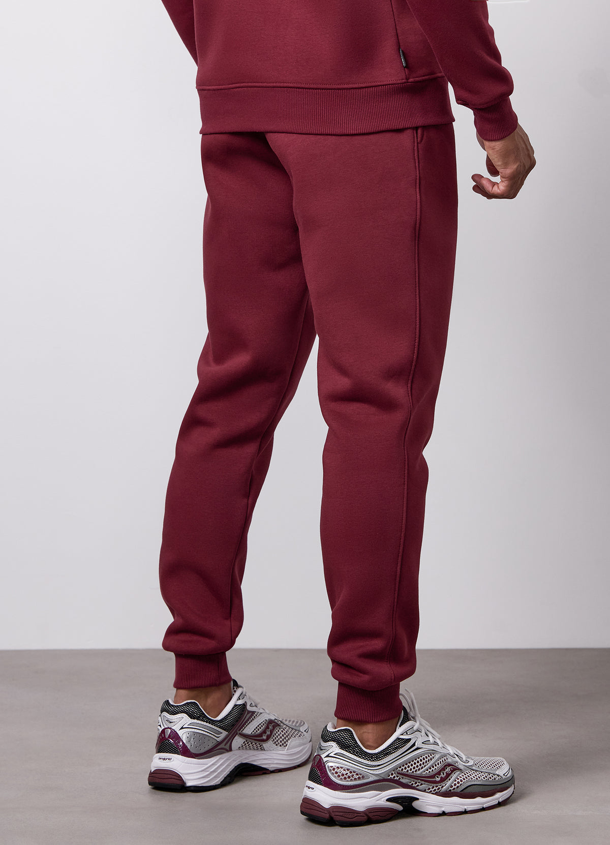 Gym King Fundamental Fleece Linear Jogger - Claret