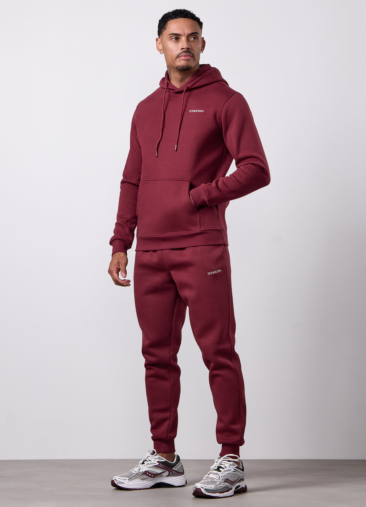 Gym King Fundamental Fleece Linear Hood Tracksuit