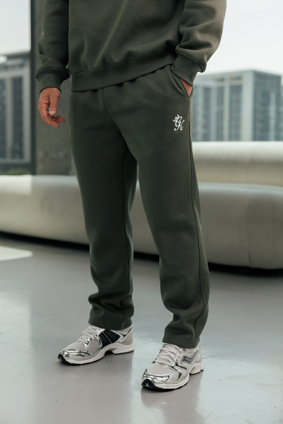Gym King Fundamental Straight Leg Jogger  - Warm Khaki