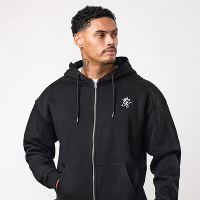 Gym King Fundamental Full Zip Hoodie - Black