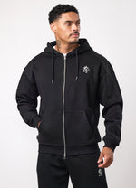 Gym King Fundamental Full Zip Hoodie - Black thumbnail