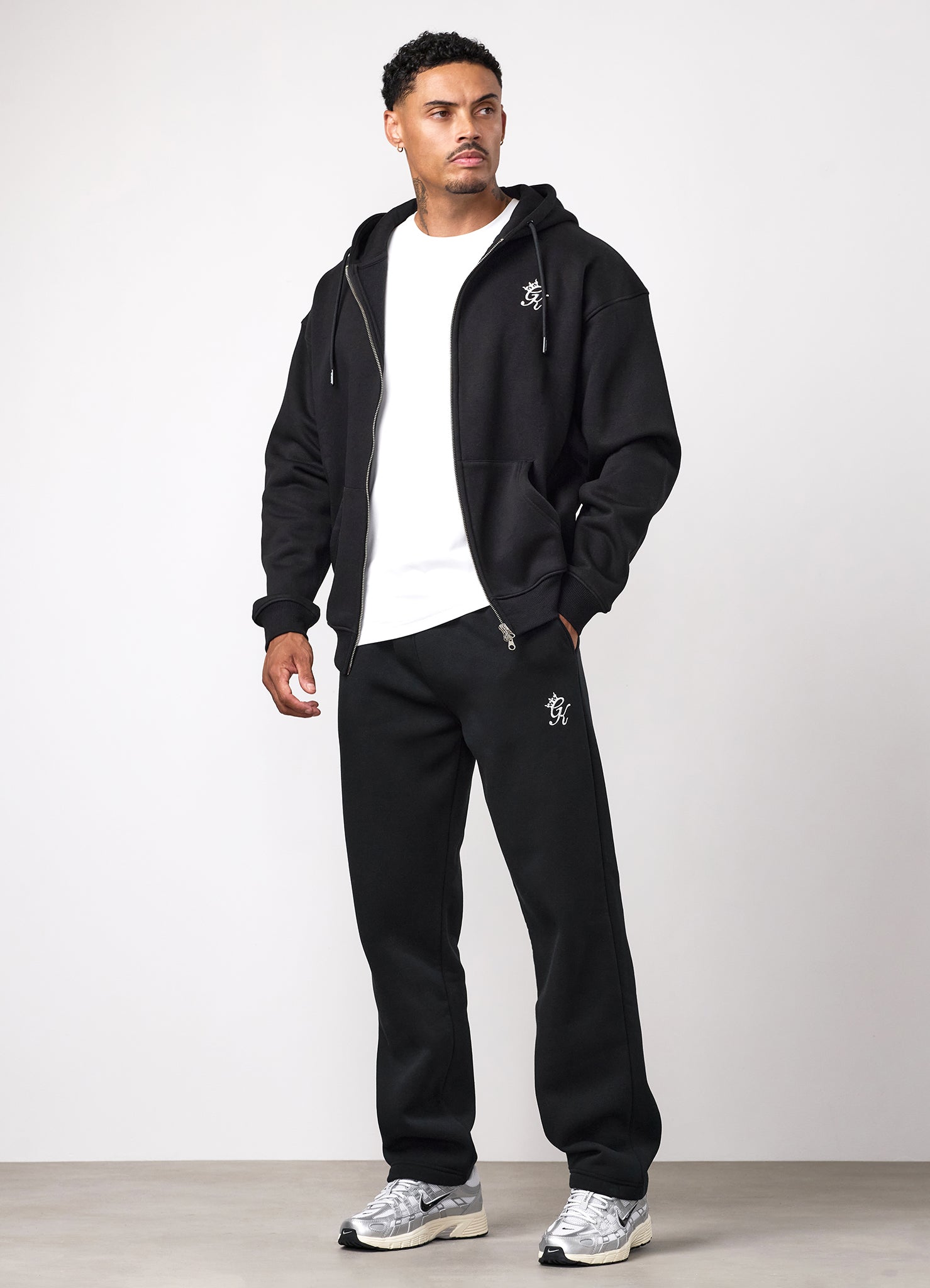 Gym King Fundamental Full Zip Tracksuit - Black