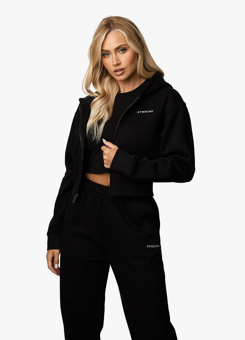 Gym King 365 FZ Hood - Black