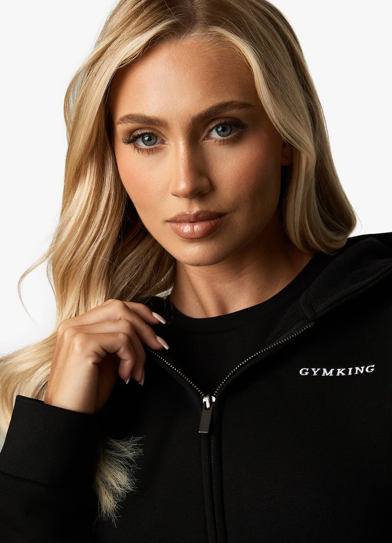 Gym King 365 FZ Hood - Black