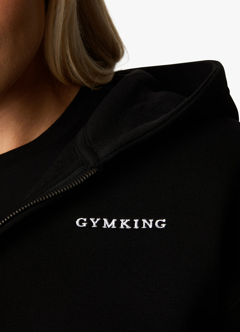 Gym King 365 FZ Hood - Black