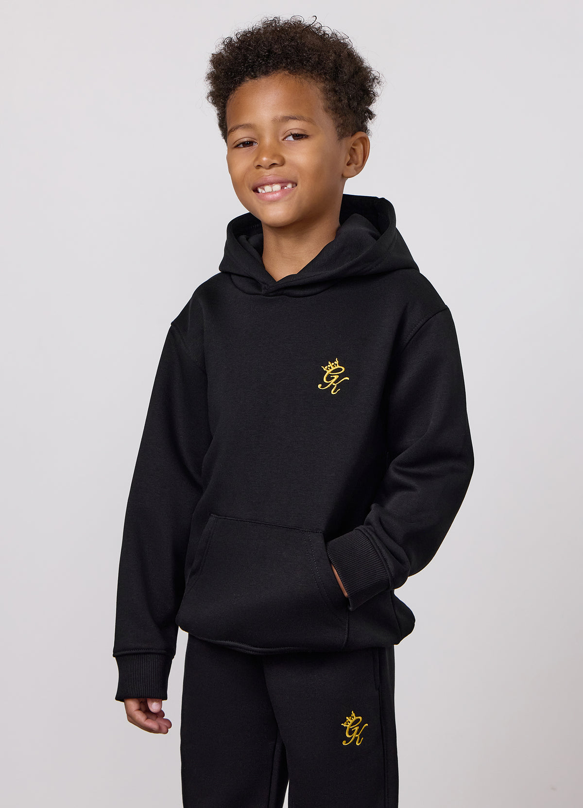 Gym King Older Kids Fundamental Hoodie - Black/Gold