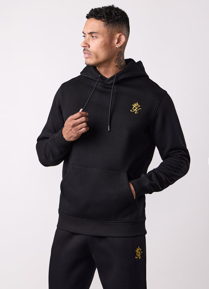 Gym King Fundamental Hood Tracksuit - Black/Gold
