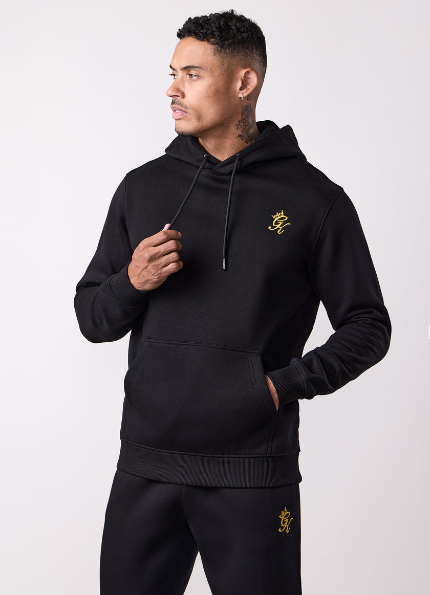 Gym King Fundamental Hood Tracksuit - Black/Gold