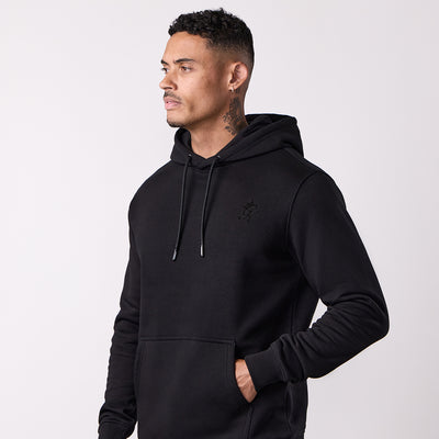 Gym King Fundamental Hoodie - Black/Black