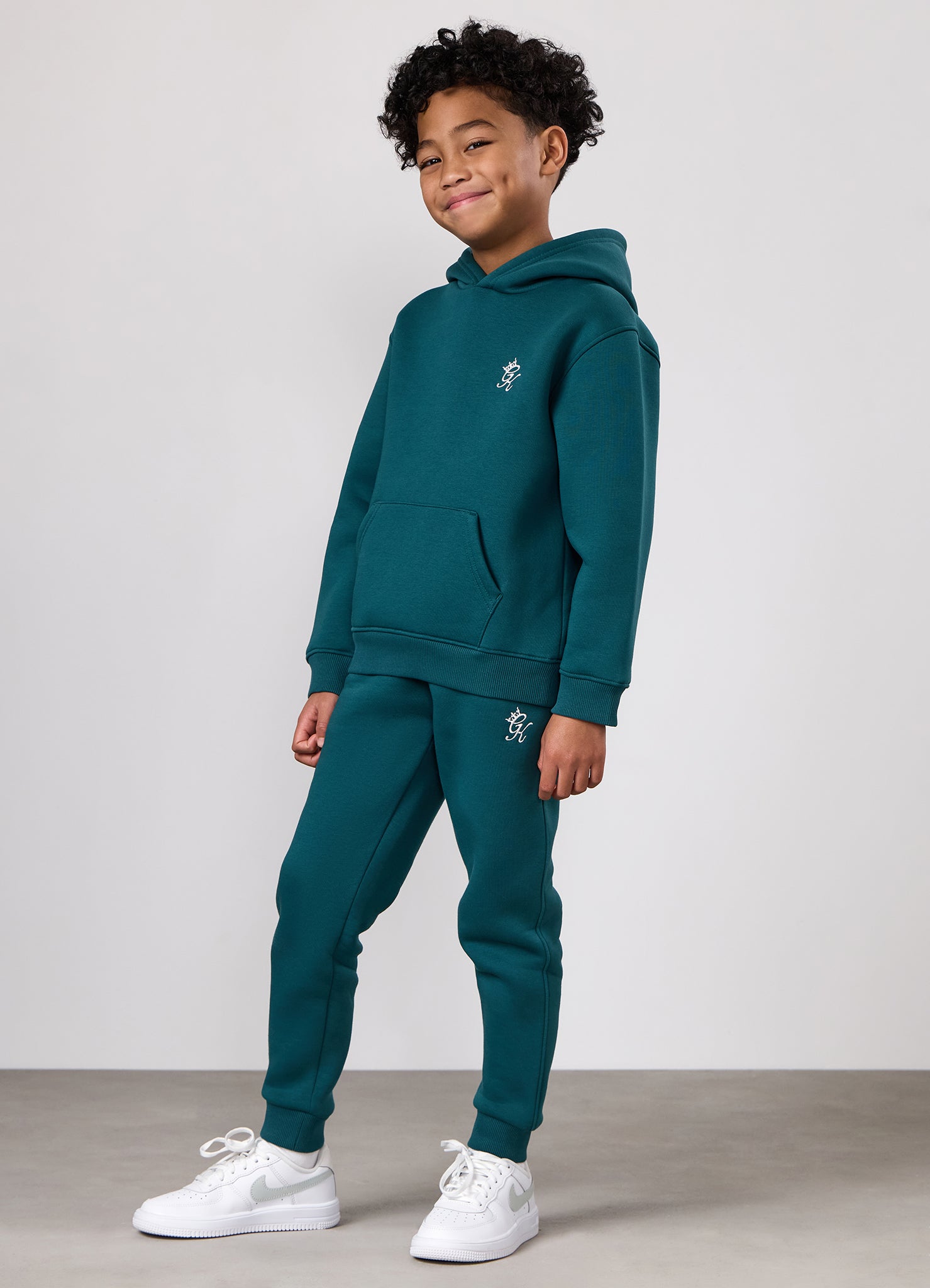 Gym King Kids Fundamental Hood - Storm Teal