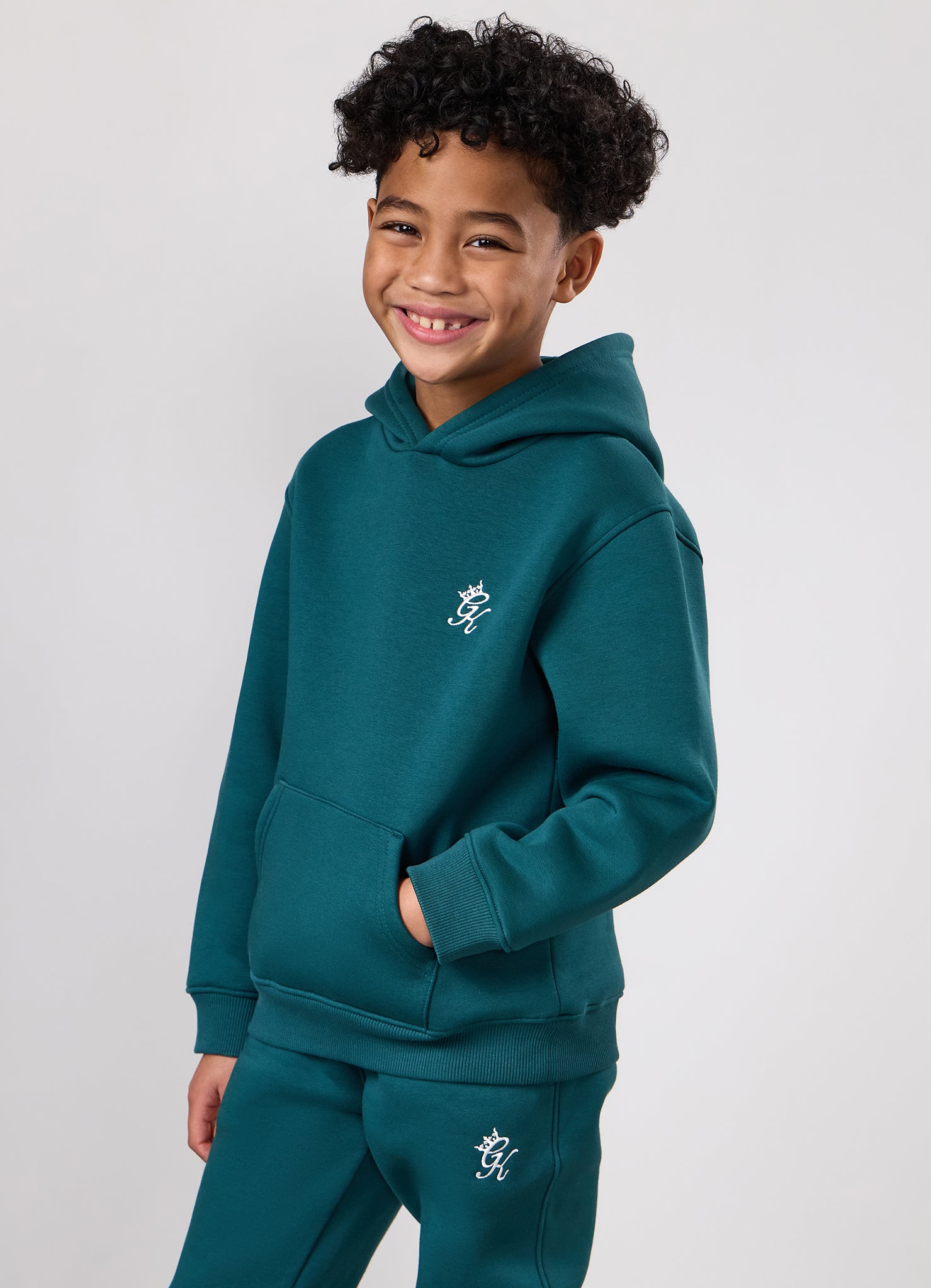 Gym King Kids Fundamental Hood - Storm Teal
