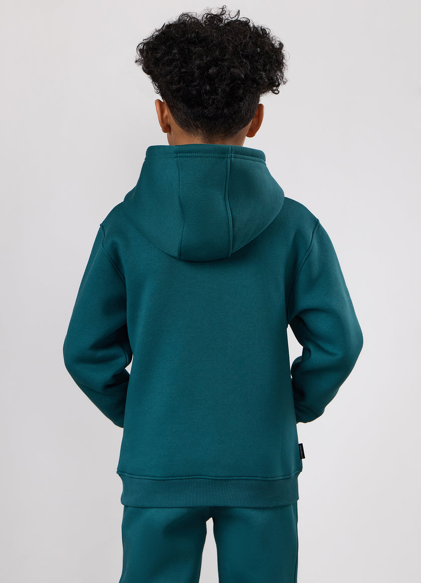 Gym King Kids Fundamental Hood - Storm Teal