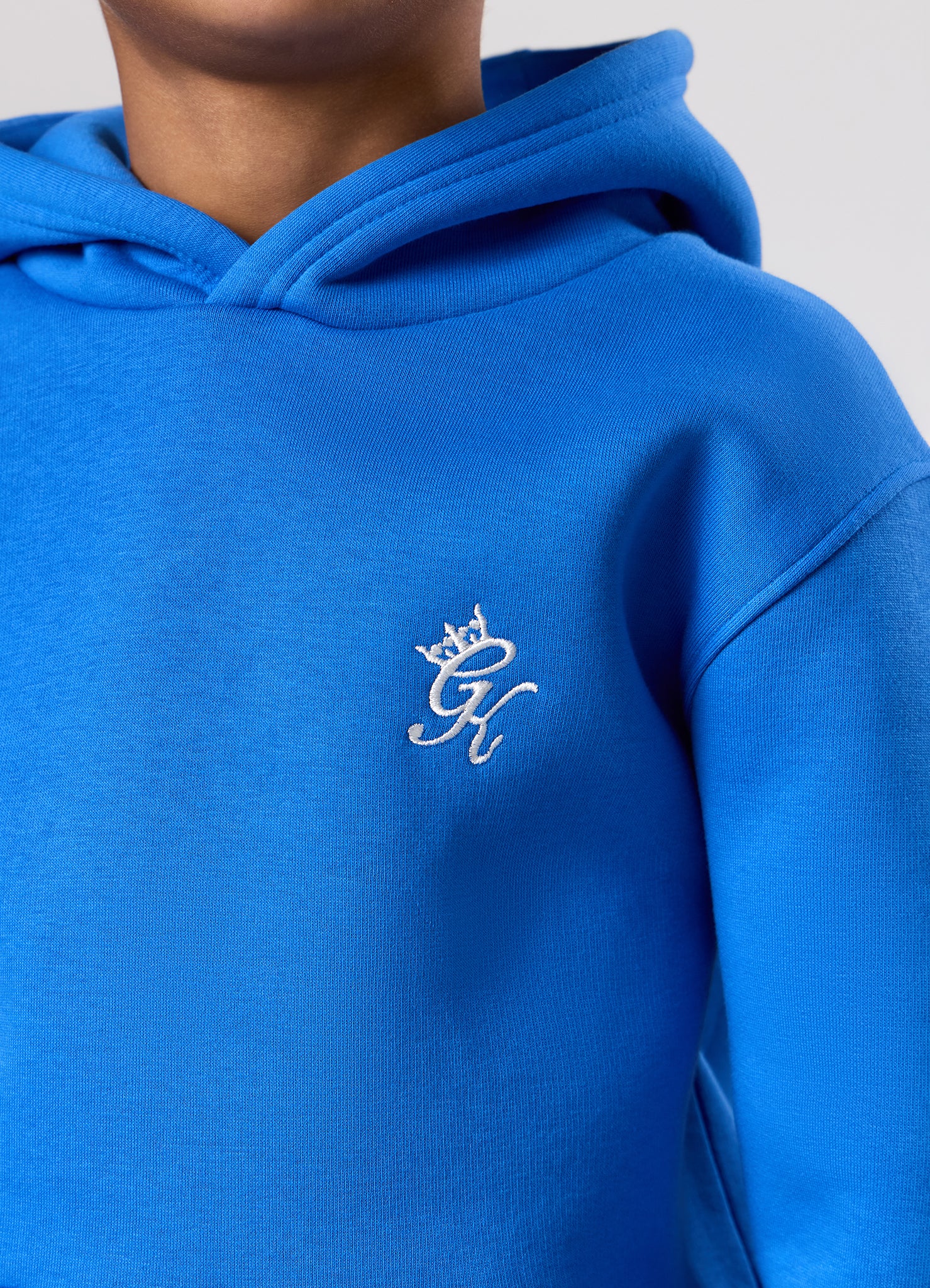Gym King Kids Fundamental Hood Tracksuit - Blue Surge