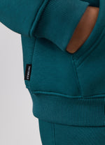 Gym King Kids Fundamental Hood Tracksuit - Storm Teal