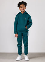 Gym King Kids Fundamental Hood Tracksuit - Storm Teal