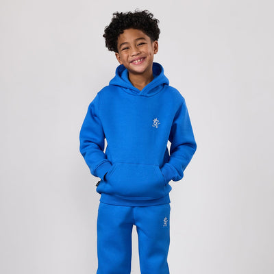 Gym King Kids Fundamental Hood Tracksuit - Blue Surge