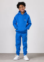 Gym King Kids Fundamental Hood Tracksuit - Blue Surge
