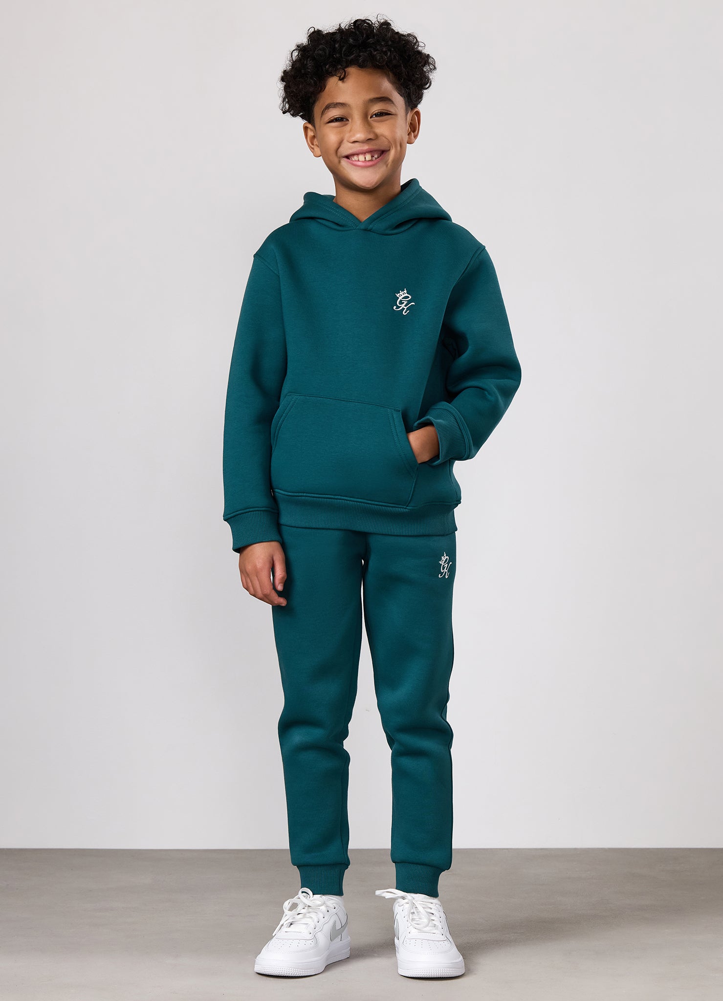 Gym King Kids Fundamental Hood - Storm Teal