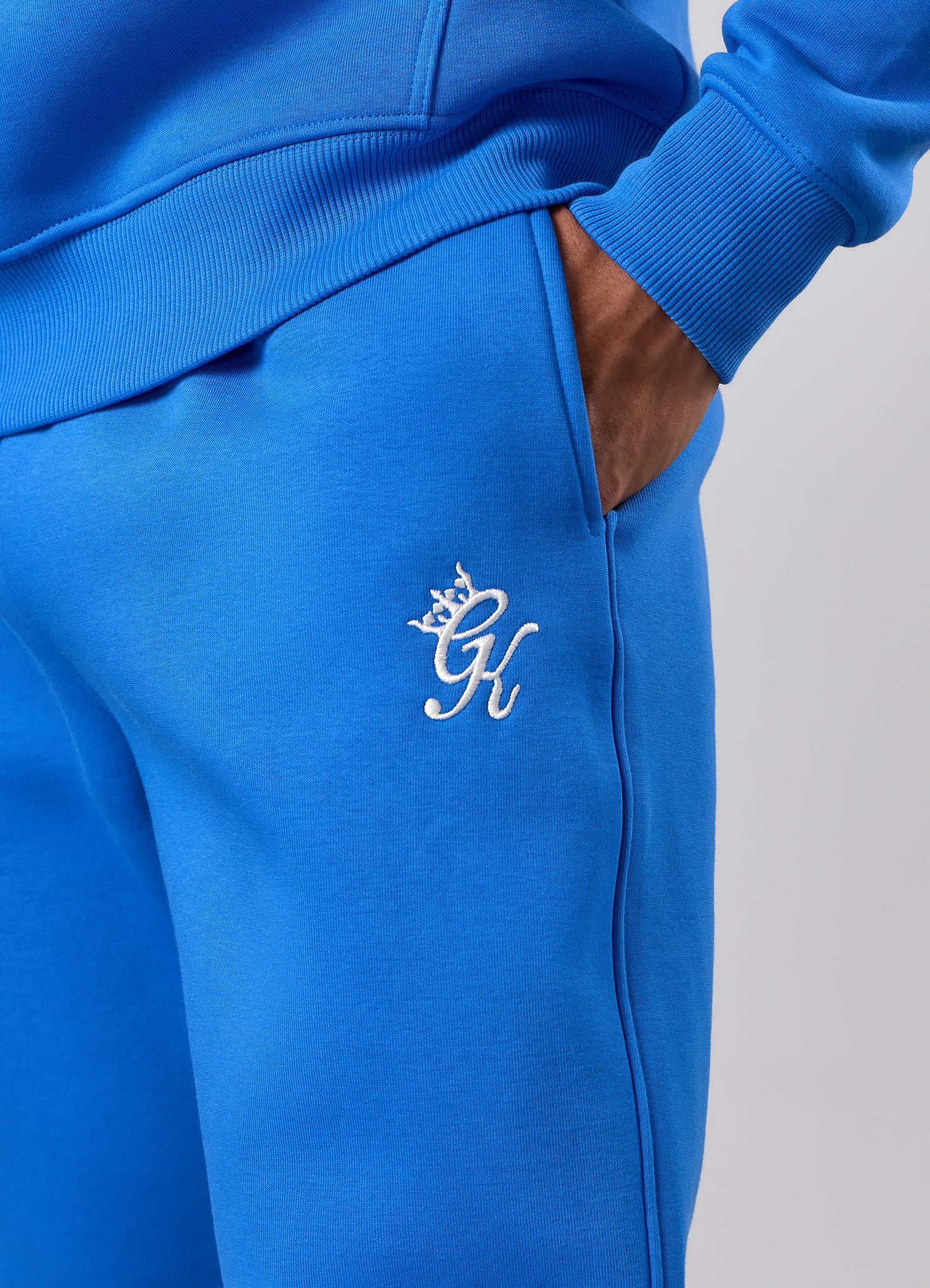 Gym King Fundamental Hood Tracksuit - Blue Surge